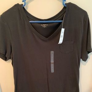 Loft V neck Tee shirt, size Med. NWT